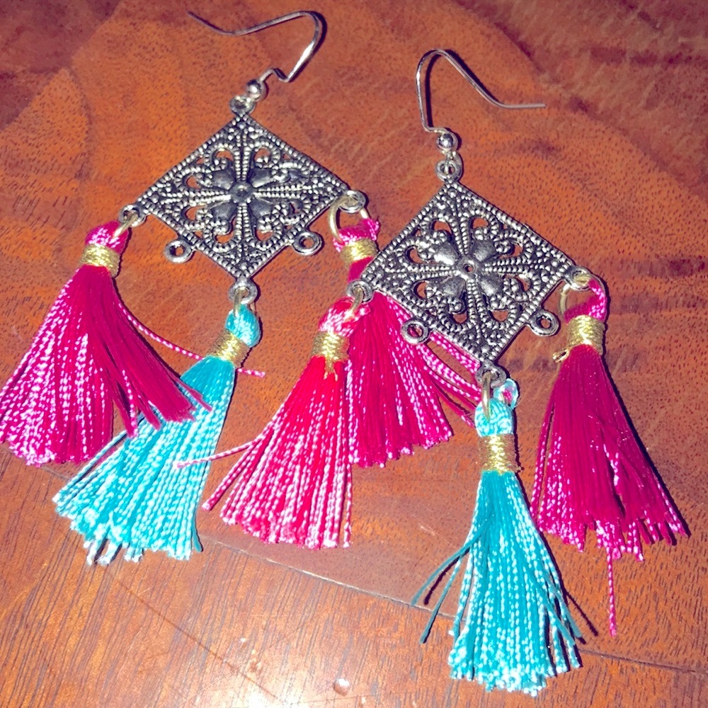 New Handmade tassel earrings by Amanda Sanchez